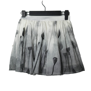 扎染A字半身裙女春夏棉质褶皱渐变百搭短裙1332 圣牌时尚