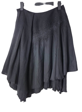 SD正品折扣女士时尚优雅气质显瘦拼接不规则绣花半身裙1169