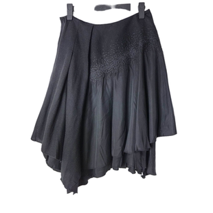 SD正品折扣女士时尚优雅气质显瘦拼接不规则绣花半身裙1169