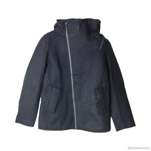 夹克短外套2343 设计感拼接连帽拉链长袖 SD正品 折扣女士个性