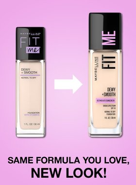 现货 Maybelline美宝莲FIT ME顺滑隐形保湿控油持久遮瑕美黑混干