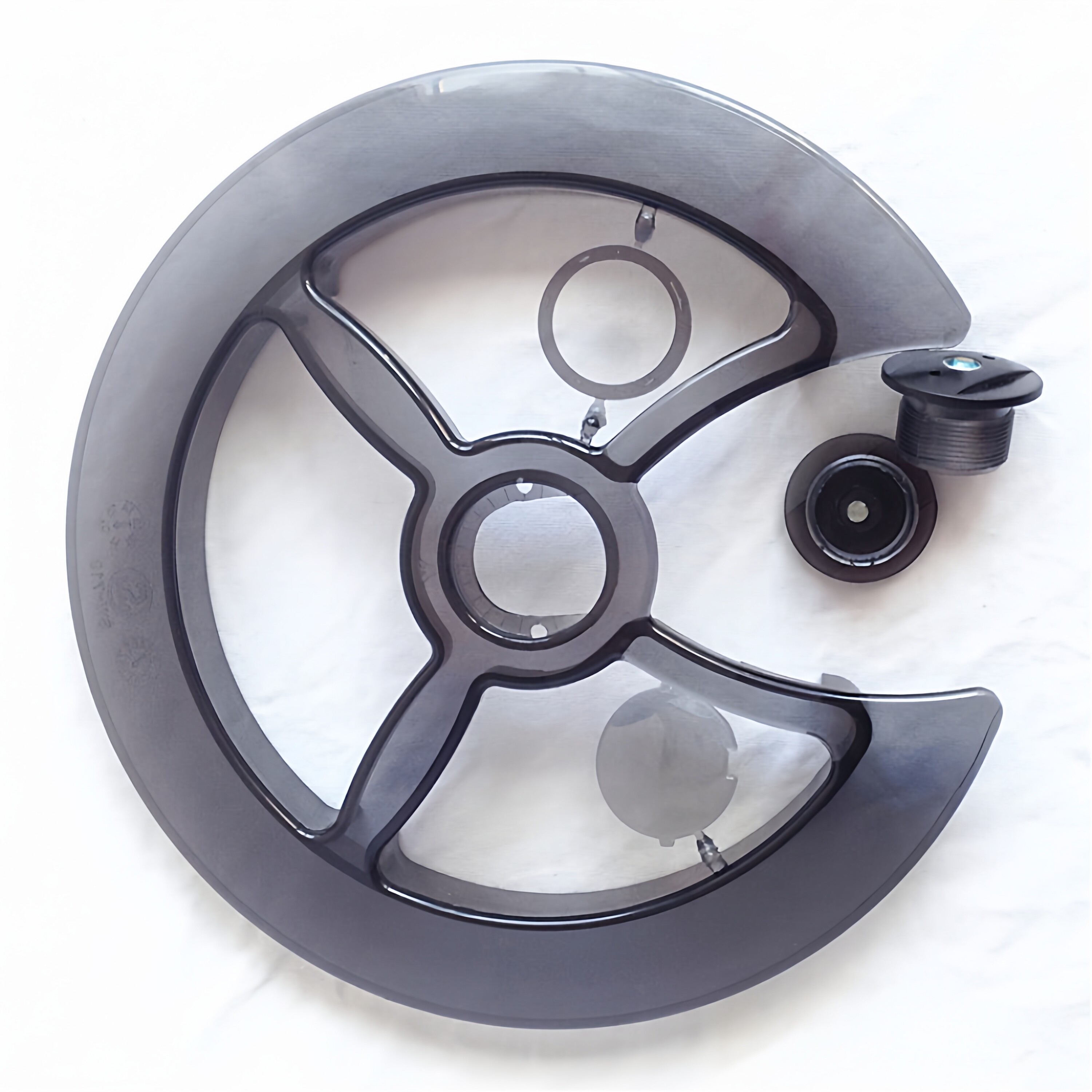 山地自行车方孔牙盘保护盘 42-44T 牙盘盖牙盘护罩大齿盘保护盖