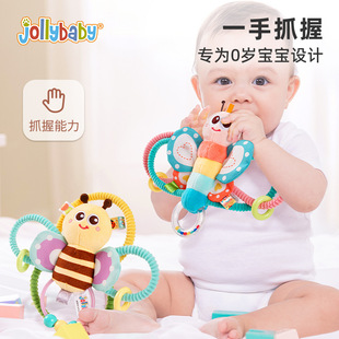 Jollybaby Baby Soothing Plush Ringing Toy hand-held ball