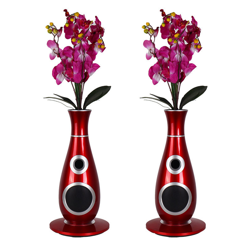 狮乐花瓶二号家庭影院无源落地音箱家用客厅装饰桌面艺术书架音响