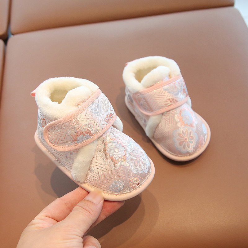 周岁鞋子女宝宝布鞋秋冬婴幼儿学步鞋加绒棉鞋室内鞋小宝宝公主鞋,童鞋/婴儿鞋/亲子鞋,学步鞋,淘宝优惠券,粉丝福利购,淘宝优惠卷