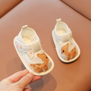 宝宝春天鞋子婴儿室内鞋1一2岁婴幼儿布鞋软底学步地板鞋男童春秋