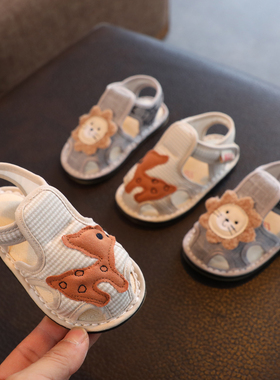 宝宝凉鞋儿童布鞋2026夏季新款男童布凉鞋女宝室内鞋婴幼儿居家鞋
