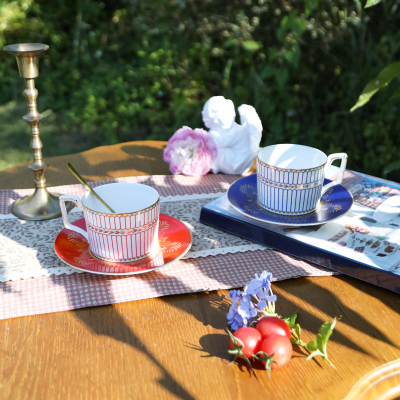 轻奢高颜值女咖啡杯套装高档精致欧式下午茶杯子高级感陶瓷