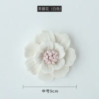 Ceramic flower wall decorations, hanging decorations, wall decorations, creative living room and bedroom walls, TV background walls, three-dimensional wall decorations thumbnail 8