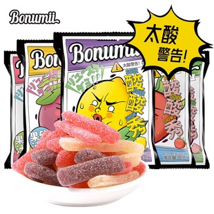 宝奴咪酸酸秀软糖酸砂水果糖超爆酸糖果汁橡皮糖网红搞怪整人糖果