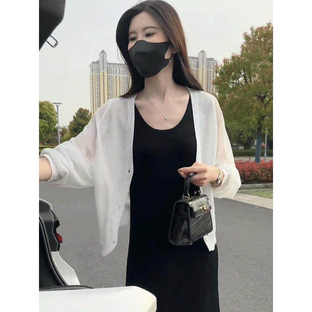夏季长袖小个子短款披肩上衣