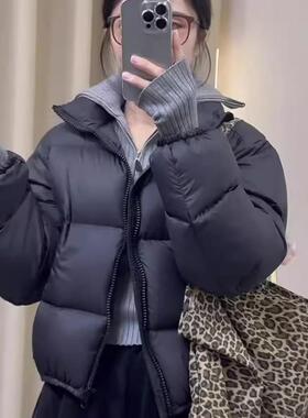 潮牌肯豆风短款羽绒服女冬季新款