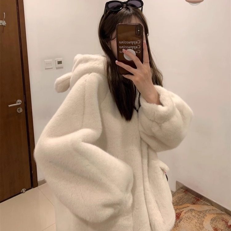 精仿貂皮草毛毛上衣年轻款