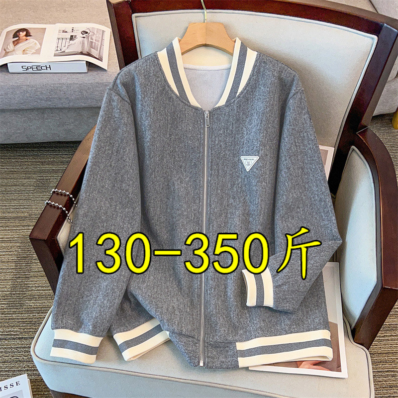 棒球加厚卫衣外套毛呢2025年冬季