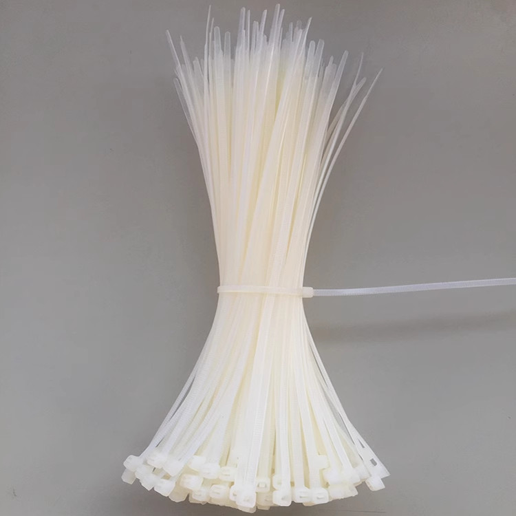 自锁扎带白色高强度尼龙扎带卡扣