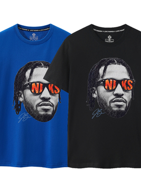 2026短袖T恤布伦森同款衣服男印花纽约尼克斯11号大码篮球KNICKS