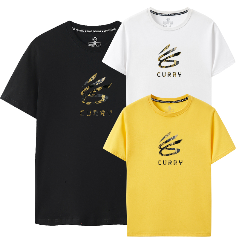 2025款短袖T恤库里蛇年新logo标志30号篮球球迷勇士curry纯棉半袖