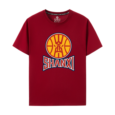 2025款短袖T恤CBA季后赛山西队男篮主场中文球衣男衣服篮球闹他
