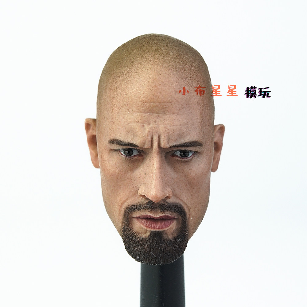 1/6硬汉巨石强森男头雕