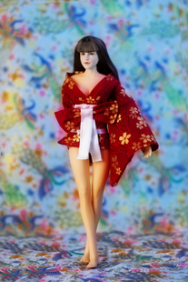 和服衣服模型 6女包胶素体兵人模玩手办bjd娃娃ob27心怡玩偶古装