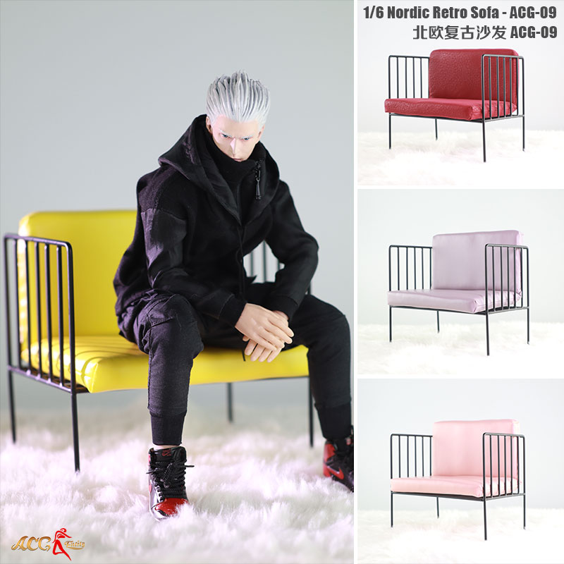 场景家具1/6可动沙发女兵人偶