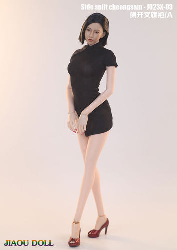 1/6兵人侧开叉旗袍女包胶素体用