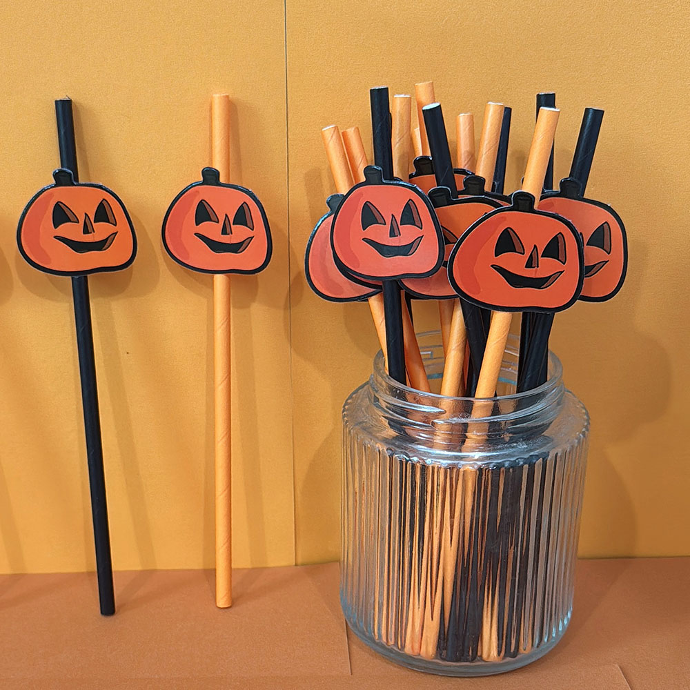 包邮20支创意圣诞节装饰吸管圣诞帽吸管派对糕点装饰一次性纸吸管