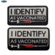 IDENTIFY VACCINATED PATCH 趣味设计针筒接种了臂章背包贴