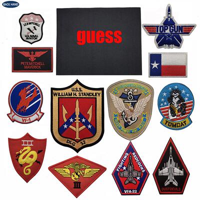 壮志凌云2皮夹克刺绣布贴章USS VFA-22战斗机胸章臂章魔术贴包贴