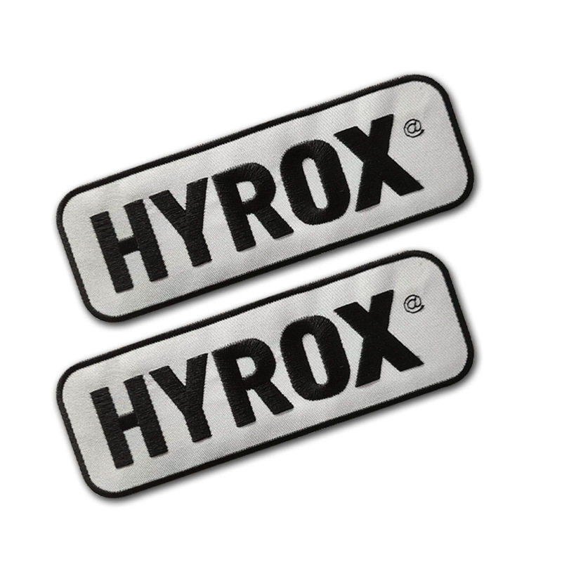 HYROX运动系列英文刺绣臂章魔术贴士气徽章户外包配饰品赛事装备图片