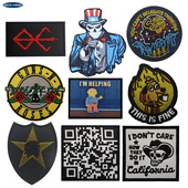 ROSES玫瑰 THIS 海客户外亚马逊GUNS FIEN 刺绣魔术贴章