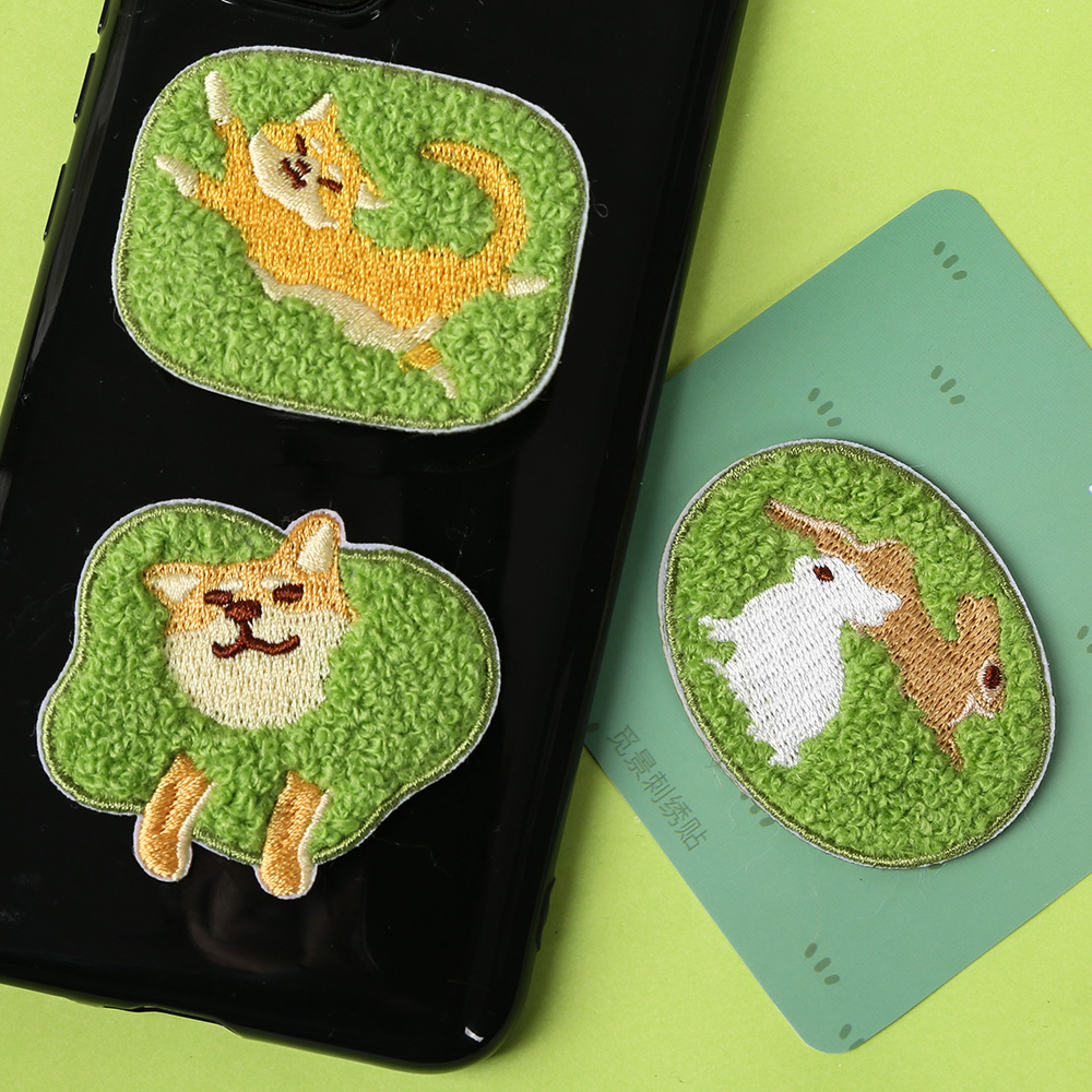 卡通动物刺绣衣服装饰贴纸布贴