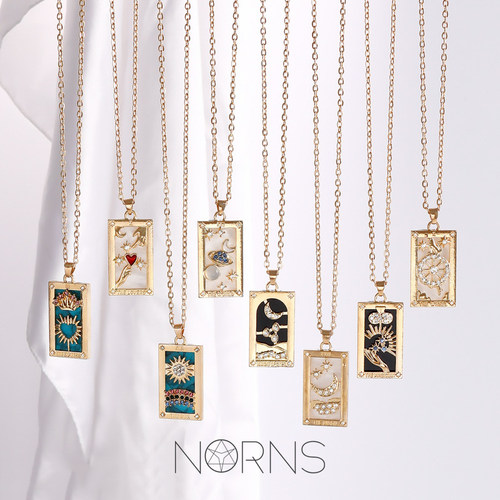 Nonrs合金立体吊牌项链高级感