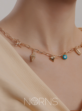 Norns合金海边沙滩吊饰