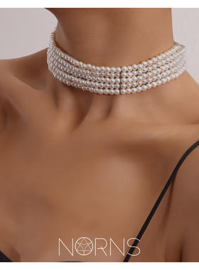 Norns欧美气质简约高级感小众轻奢风多层次感珍珠颈链项链锁骨链