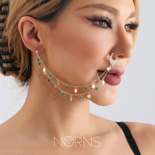 Norns印度风耳钉臂夹免打鼻孔