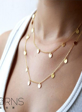 norns欧美hm配搭圆形金属亮片