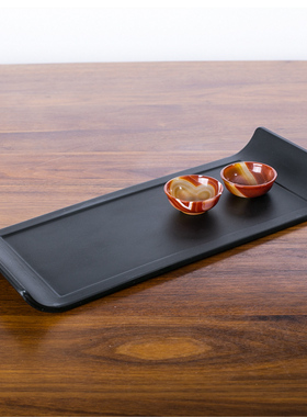 新宋式牛头小茶盘简约创意家用小型简易茶具收纳盘放水杯盘两人盘