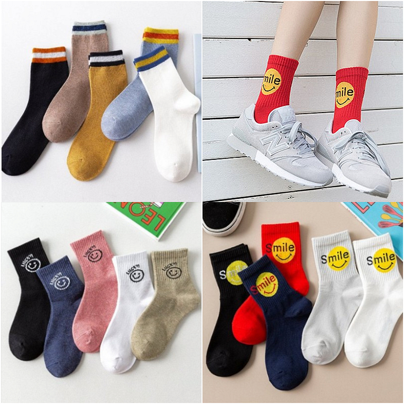 纯棉韩版中筒袜满5双包邮