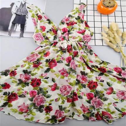 S码M码夏季性感V型吊带背心百搭可外穿家居打底也可 雪纺女背心