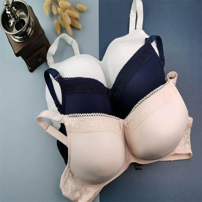 70BFG75D80CD85CG90BD薄海棉无钢托哺乳文胸上开扣喂奶衣妈咪围