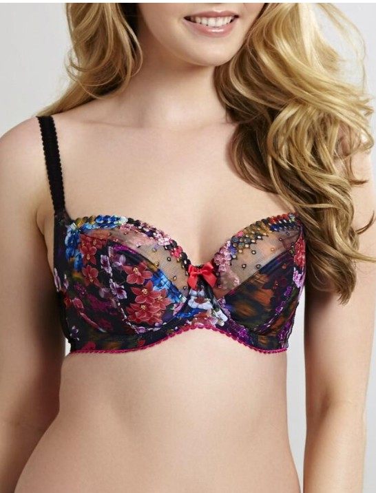 70e超薄蕾丝有钢圈缩胸大罩杯