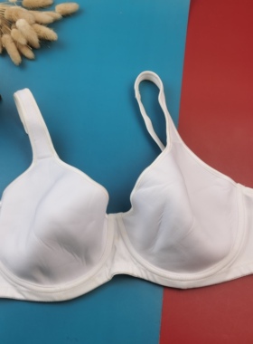 75CD80BCD85CD90BD泛黄或粘色处理外贸薄海绵宽肩带文胸大码内衣