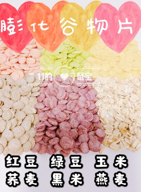 花枝鼠仓鼠熊零食玉米燕麦绿豆红豆黑米荞麦片 小麦胚芽 3送1