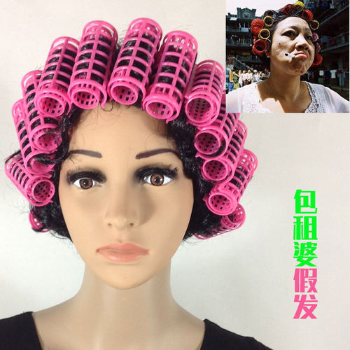 功夫小品cosplay风包租婆假发