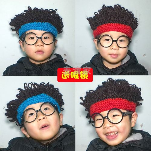 表演家搞笑可爱爆炸头假发帽