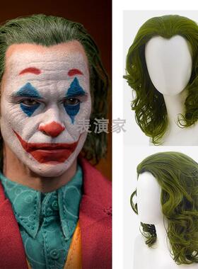 电影小丑 joker亚瑟弗莱克搞怪男混绿色短卷发cos动漫假发全头套