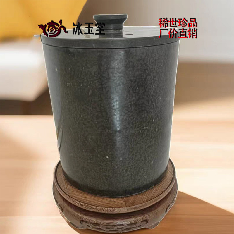 冰碛岩天然石头茶壶手抓壶单壶轻奢茶器功夫茶具泡茶神器家用水缸