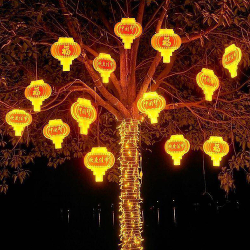 LED中国梦红灯笼户外防水彩灯