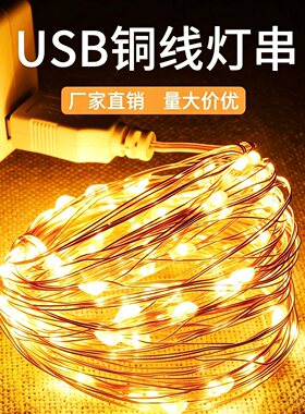 低压铜线灯手工串串灯迷你小彩灯